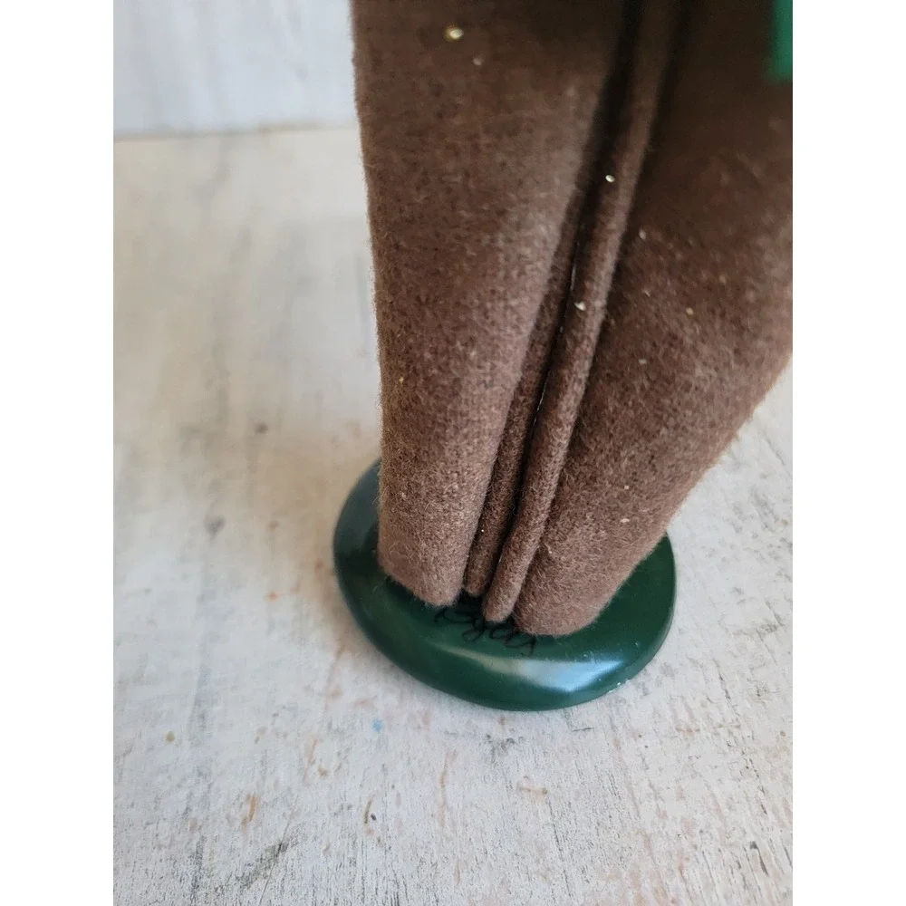 Byers choice Victorian man Caroler holding village house Xmas home decor